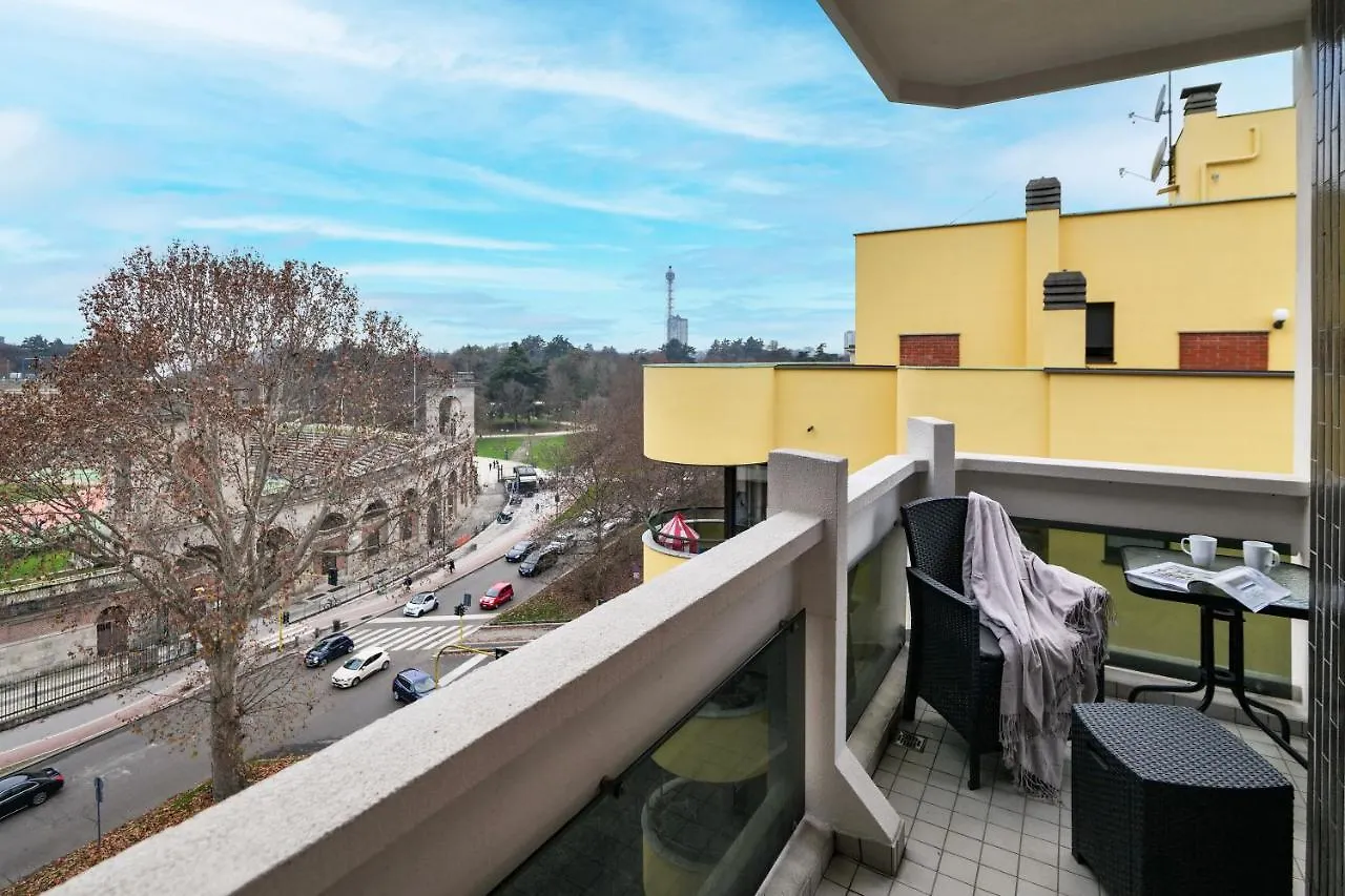 아파트 Contempora Apartaments - Elvezia 10A - Quadrilocale E6A 밀라노 이탈리아